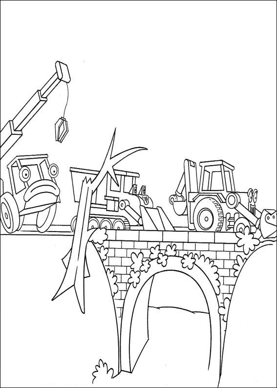 Plansa de colorat cu Bob Constructorul 56 52